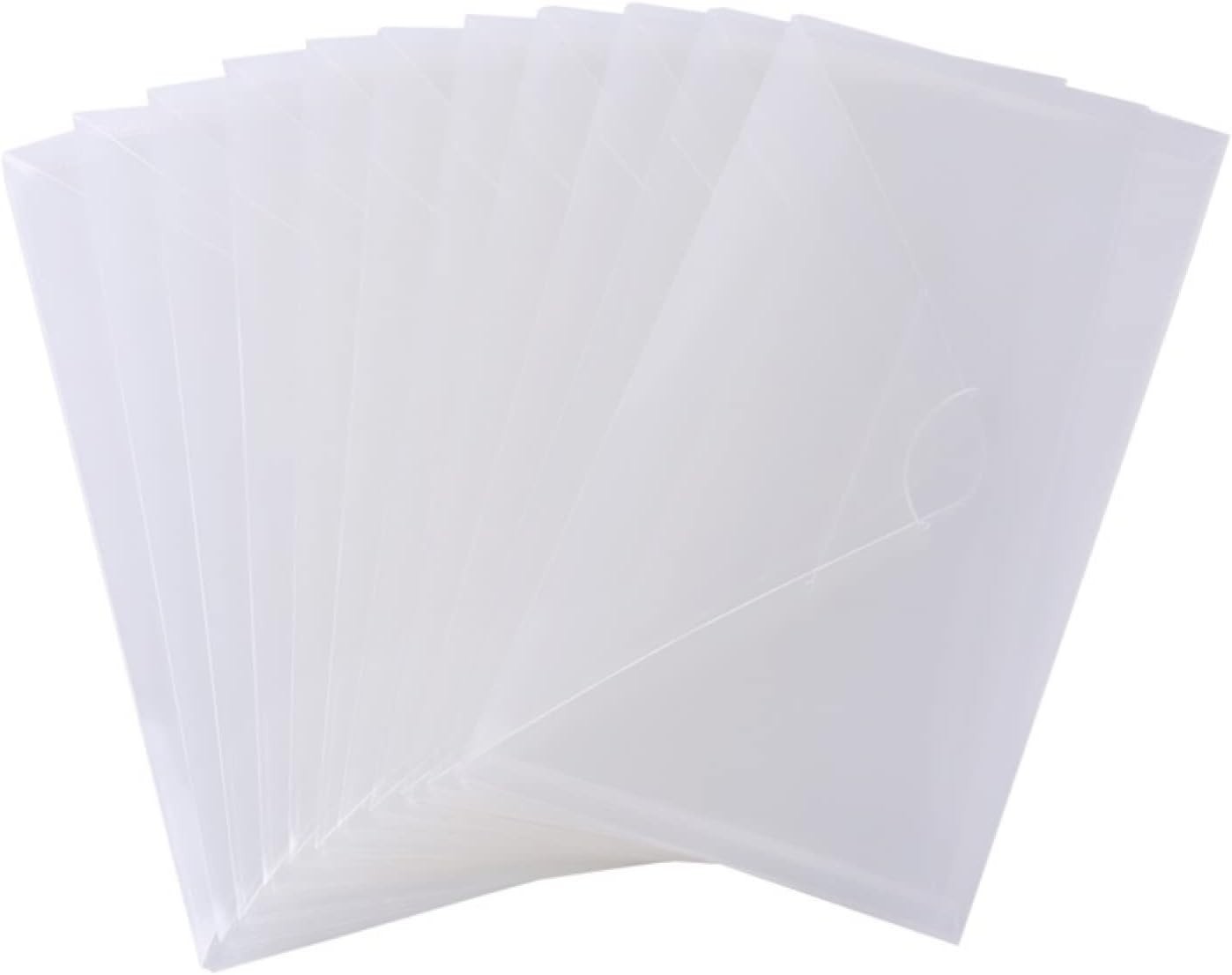 10 PCS 4.5”x9.5” Clear Storage Envelopes Pockets Resealable Plastic Bags fo…