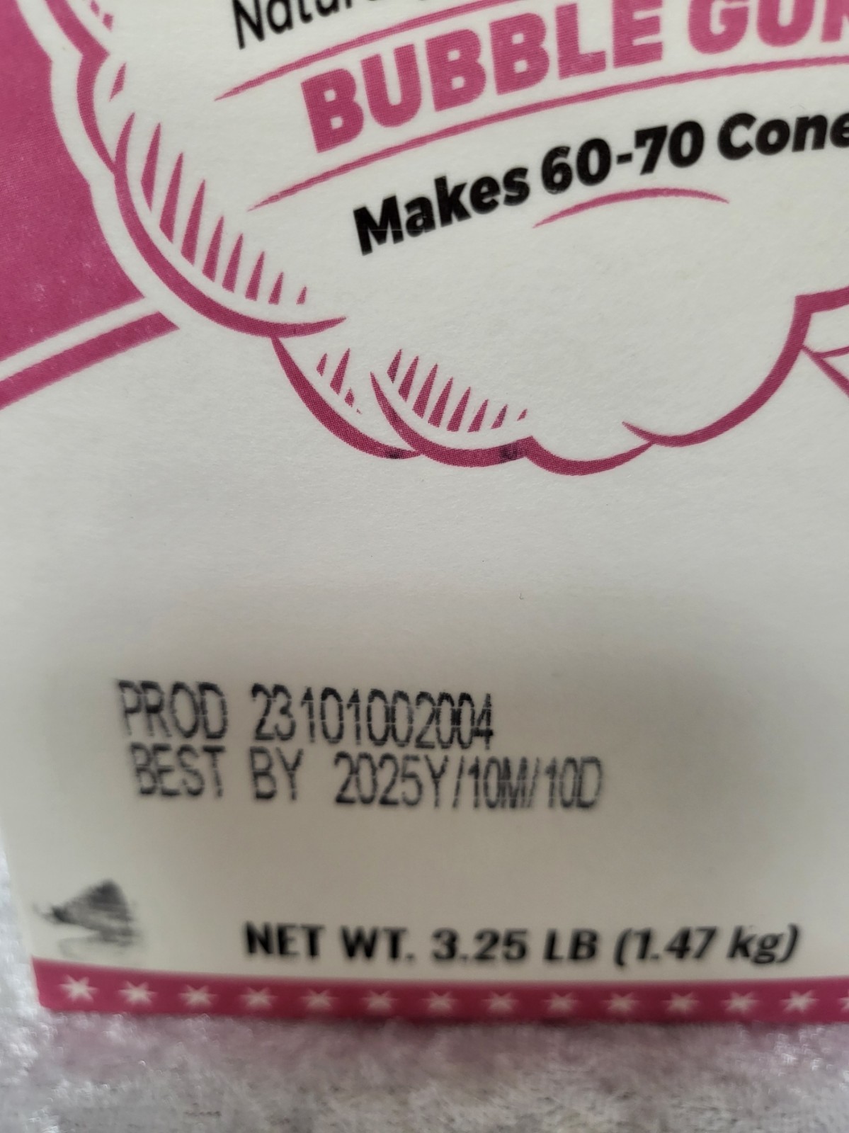Gold Medal Flossugar Wacky Bubble Gum Cotton Candy Mix 3.25lb Sealed