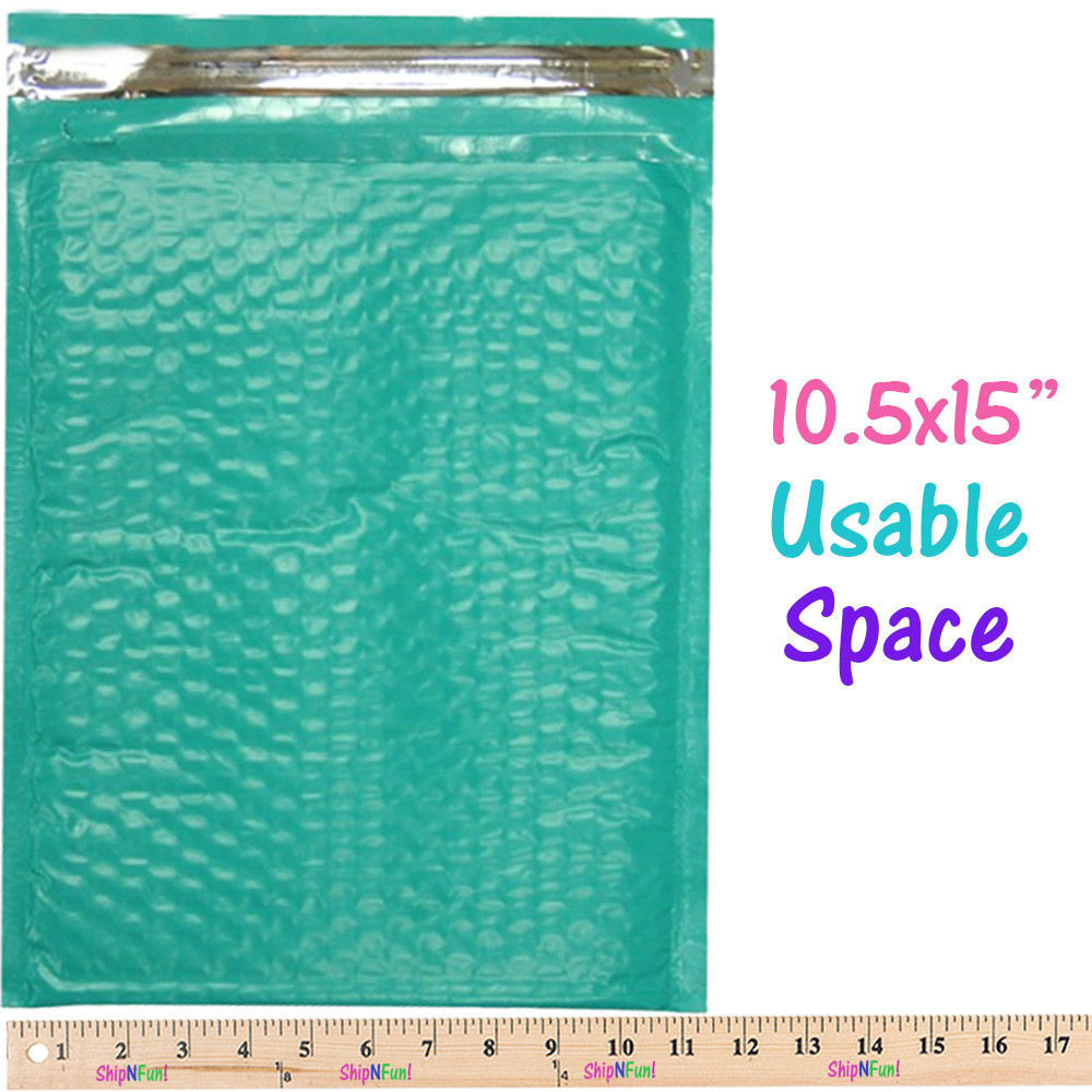 10 x 16″ Choose Colors Poly Bubble Mailers, Shipping Padded Envelopes, 10.5 x 15