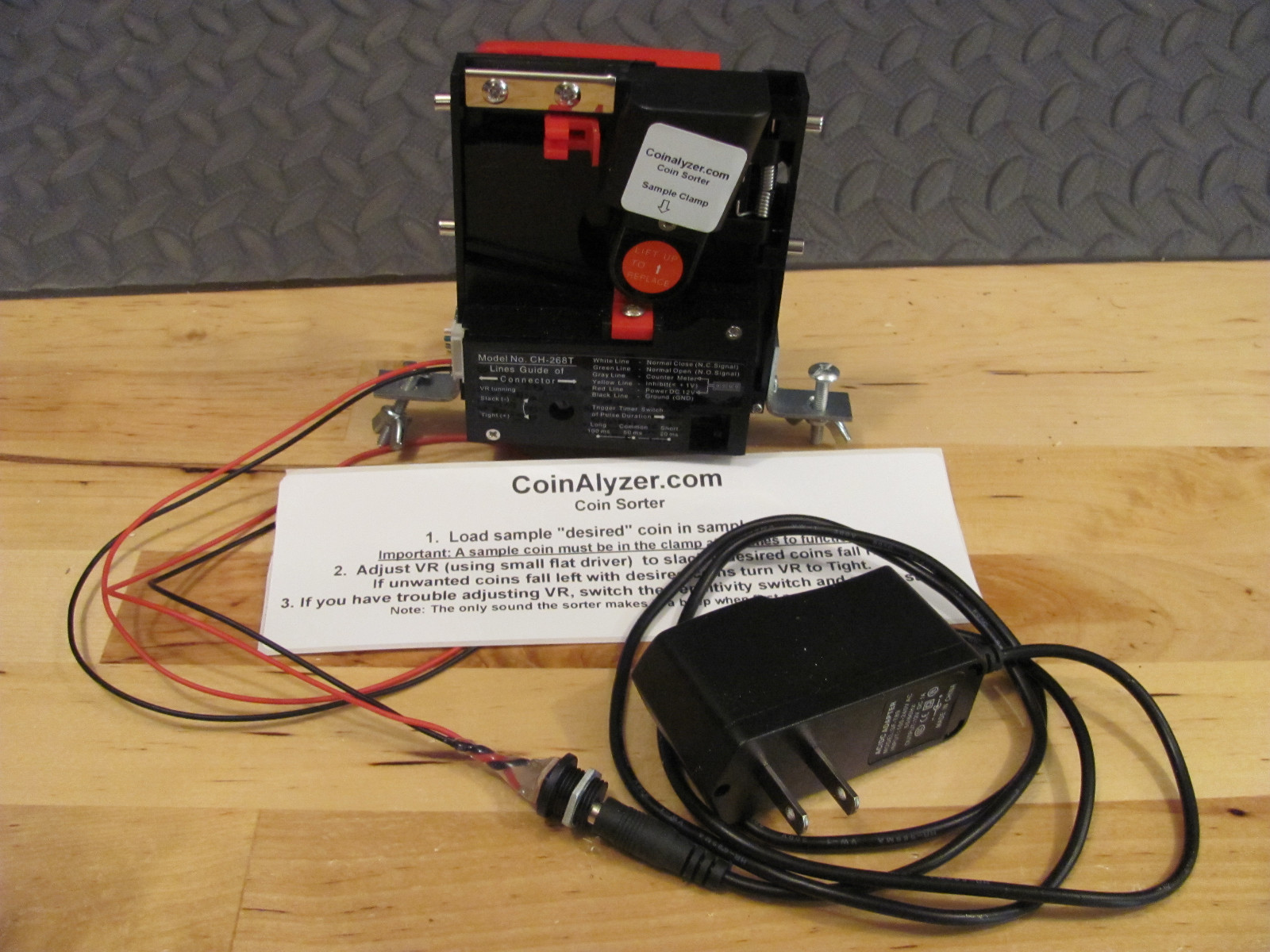 Copper penny and silver coin sorter /w Power Supply & Mounting brackets.