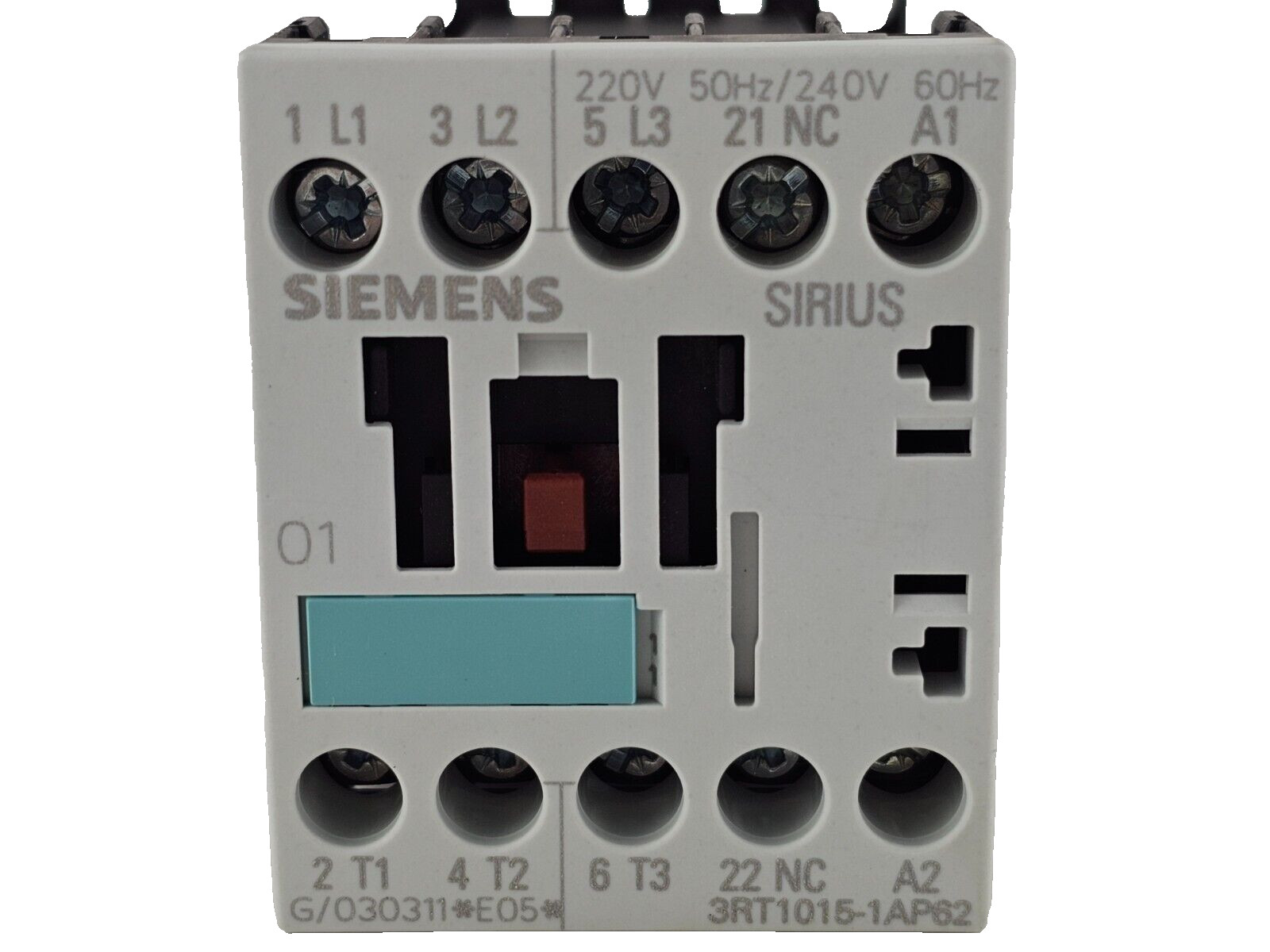 NEW Siemens 3RT1015-1AP62 Power Contactor, 3P, 7A, 3Kw, 3RT10151AP62
