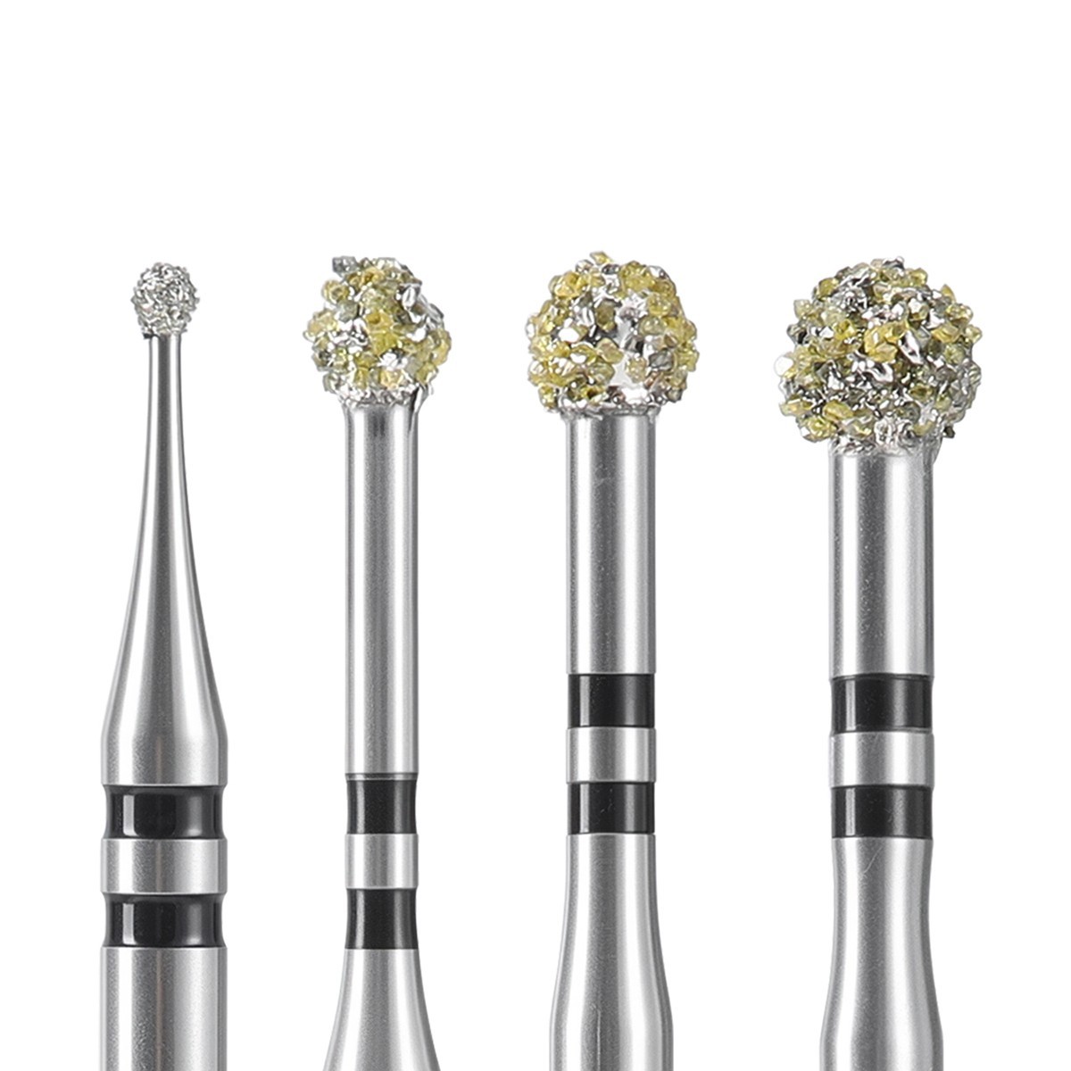 4Pcs Dental Degranulation Burs Osseous Debridement Soft Tissue Removal Diamond