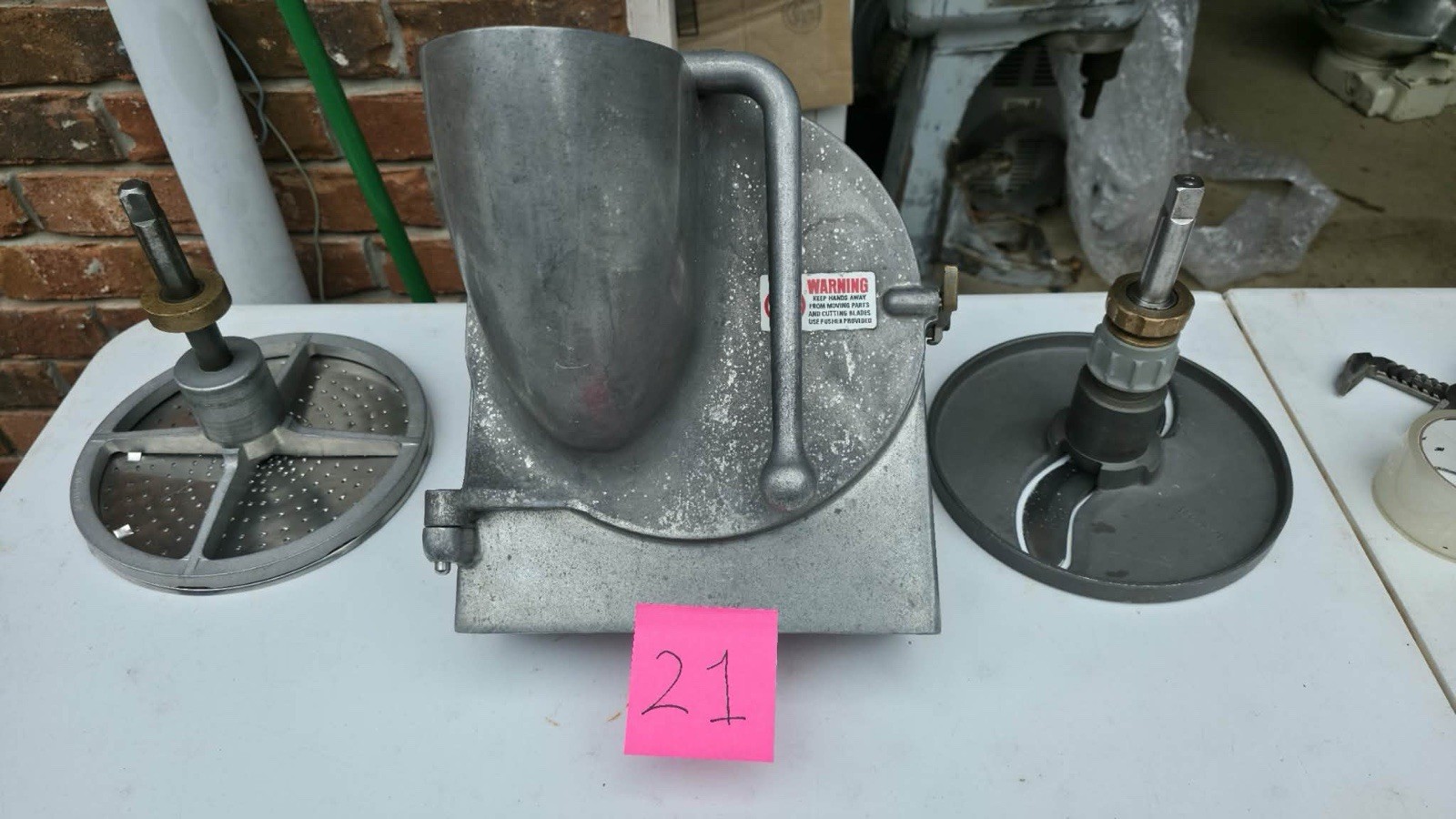 Hobart Pelican Head Mixer Attachment Shredder Grater Slicer Lot 21