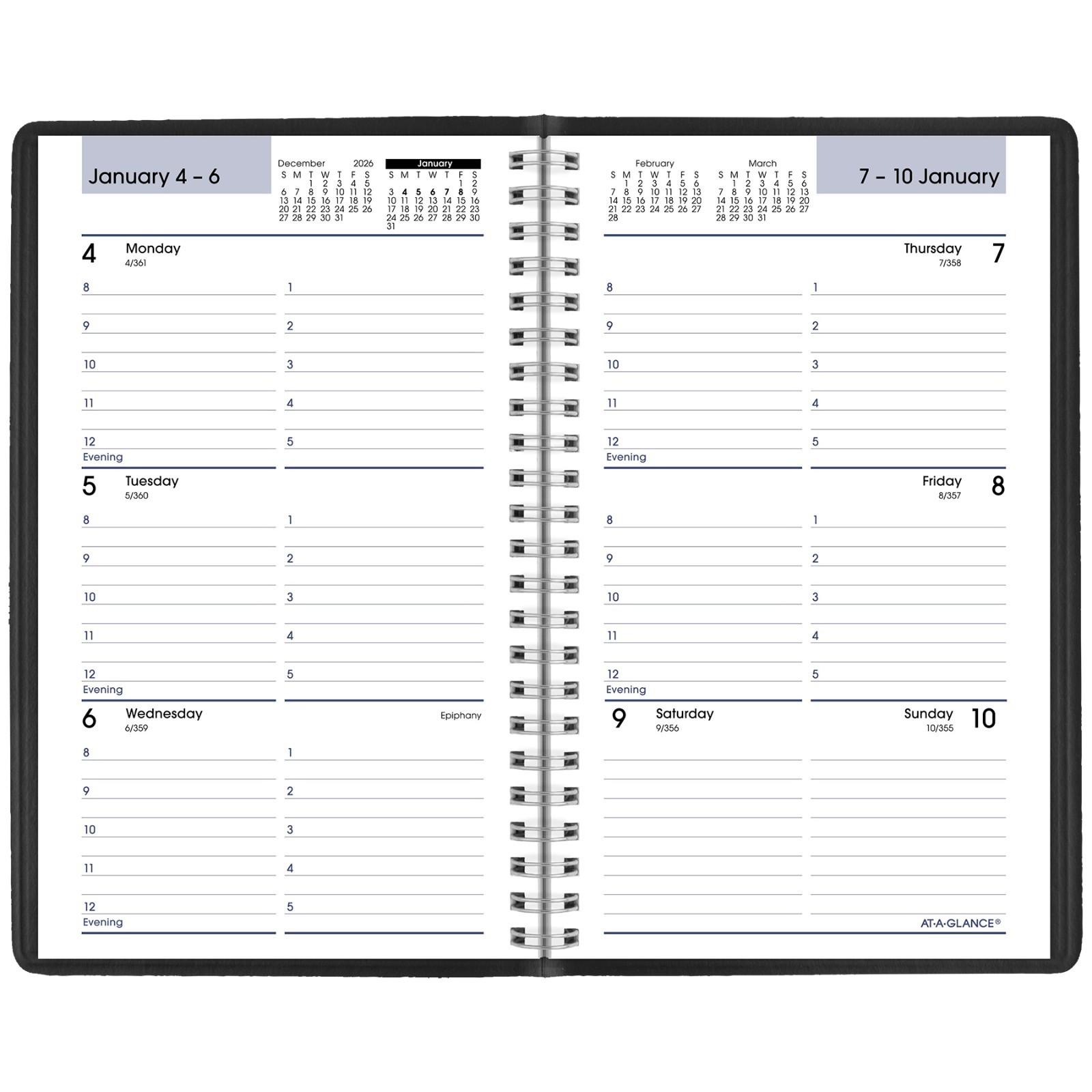 2026 At-A-Glance DayMinder G200-00 Weekly Appointment Book, 5 x 8″