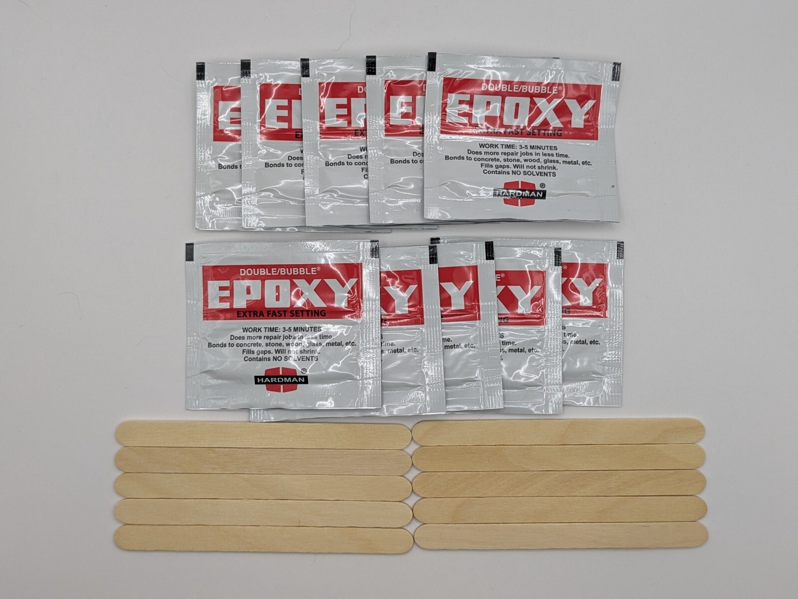 Hardman DOUBLE BUBBLE RED Epoxy 10-Packs 3.5 Gram Per Pack – Exp 02/2027 (w/CoC)