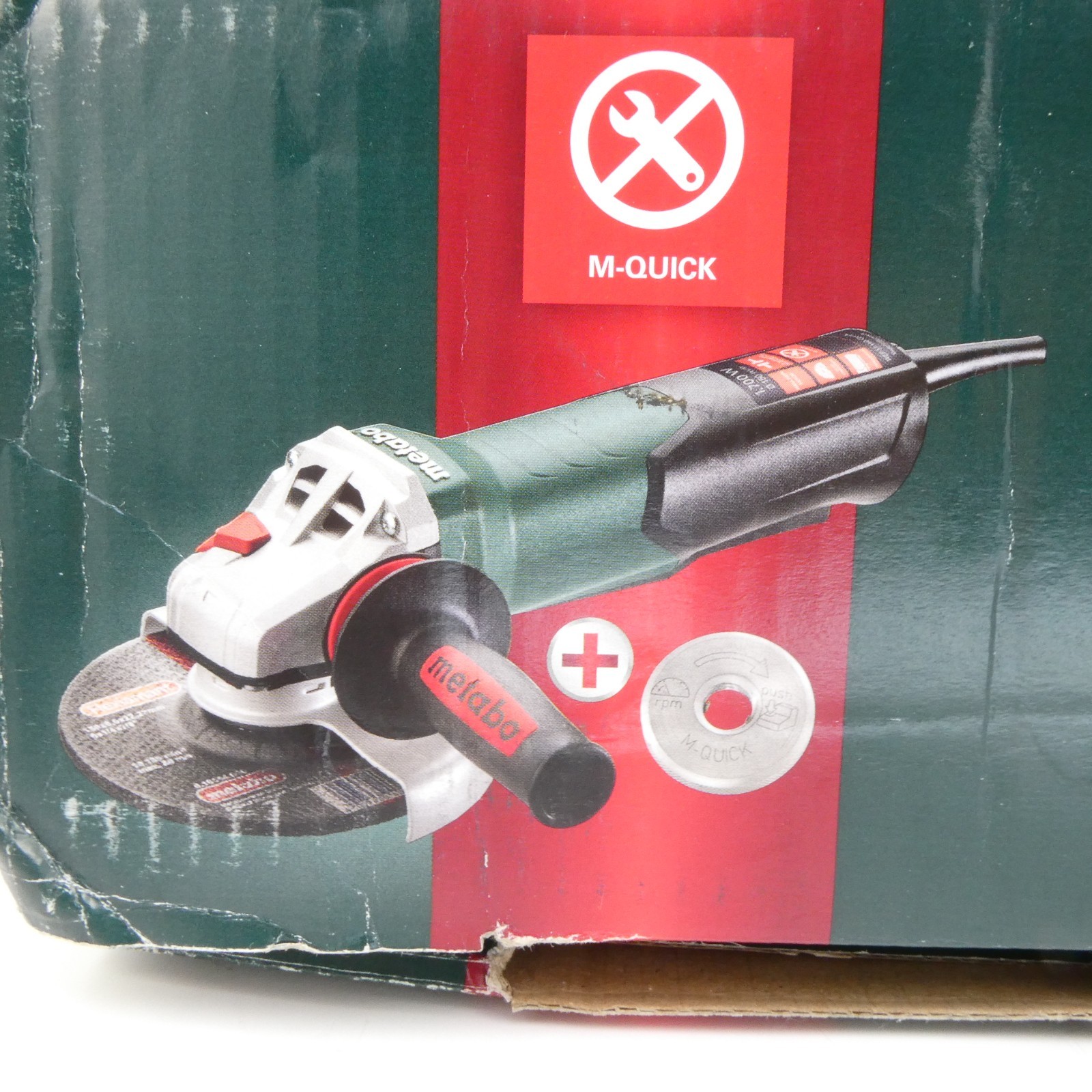 Metabo 6-Inch Angle Grinder, 10,000 RPM, 12 Amp, Non-locking Paddle Switch, M…