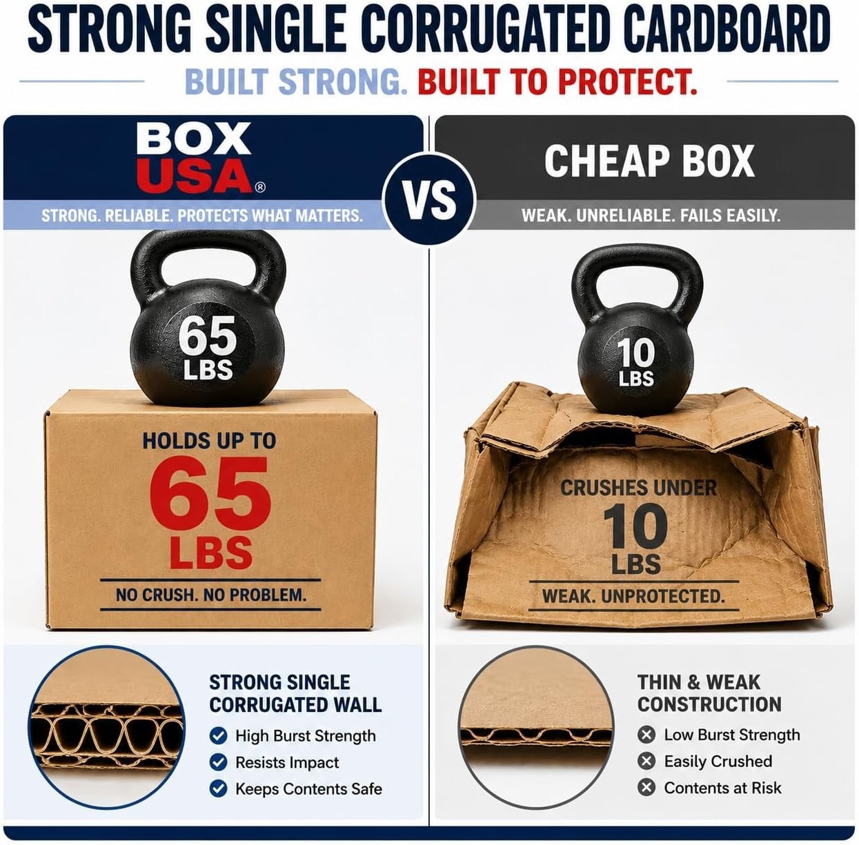 Medium Moving Boxes 18″L x 14″W x 12″H 20-Pack – Corrugated Cardboard Box for…