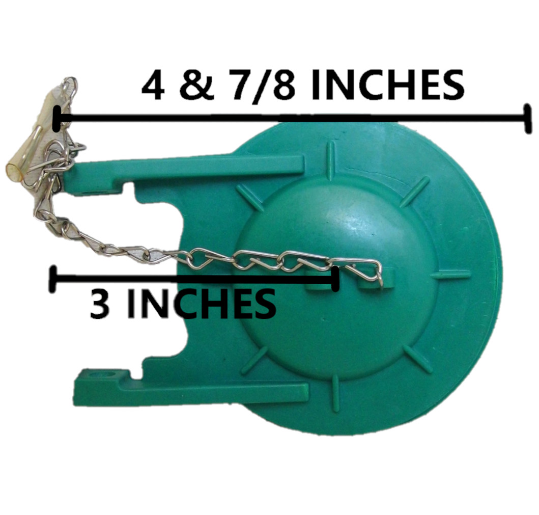 3- inch Soft Rubber Flapper Valve for Best Seal for a 3- inch flush hole Toilet.