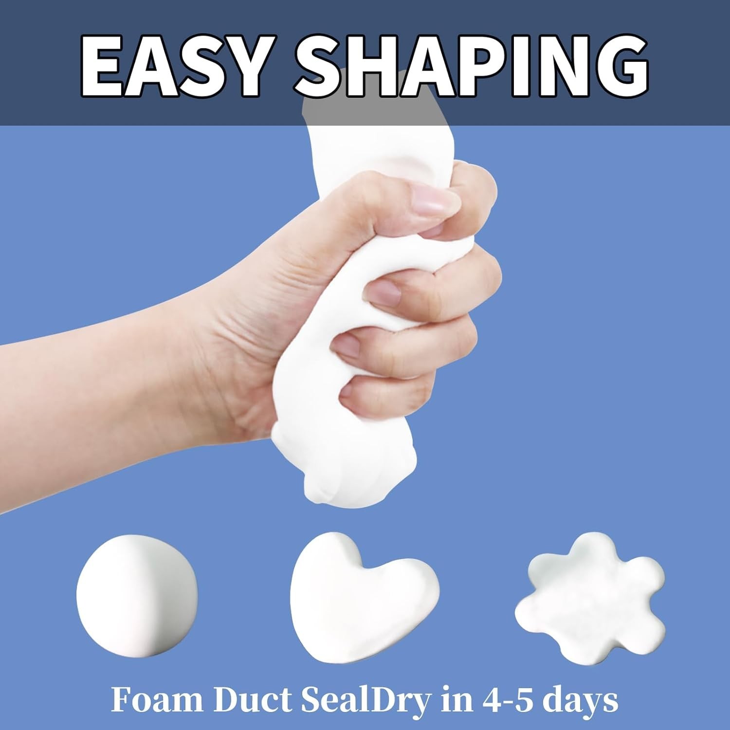 10-Pack White Waterproof Sealant Putty – Quick Mending Mud & WHITE