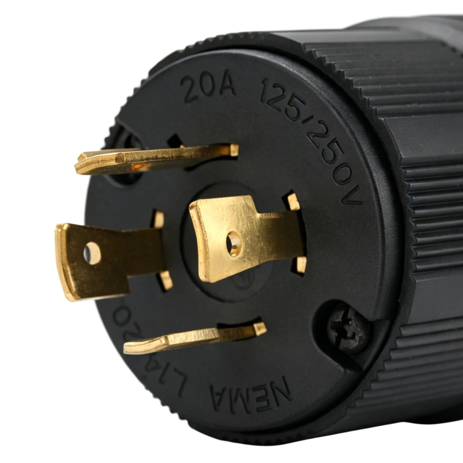 L14-20P Twist Lock Plug for Generator – 20A 125/250V Heavy Duty NEMA Connector