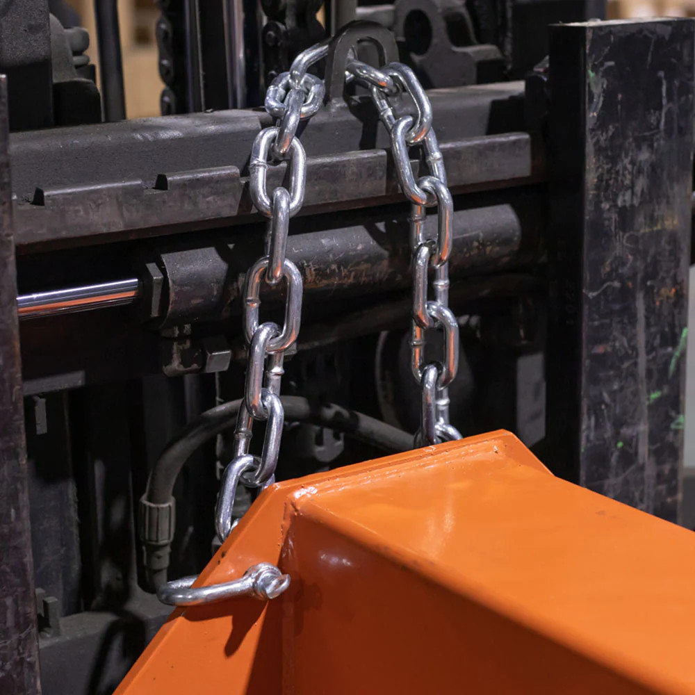 Titan Attachments Fork Mounted Adjustable Hoist Jib Boom Crane, Manual Telescope