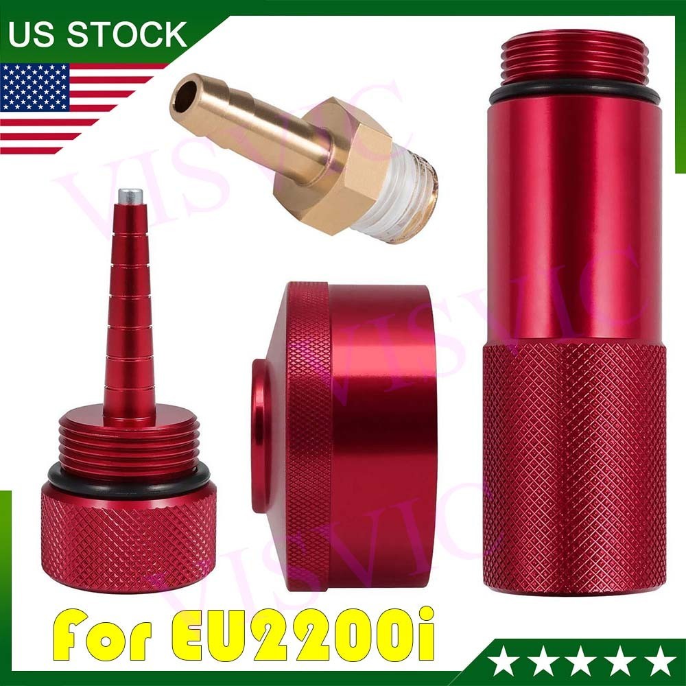 for Honda EU2200I Generator Extended Run Gas Cap with Brass Hose Fitting Kit