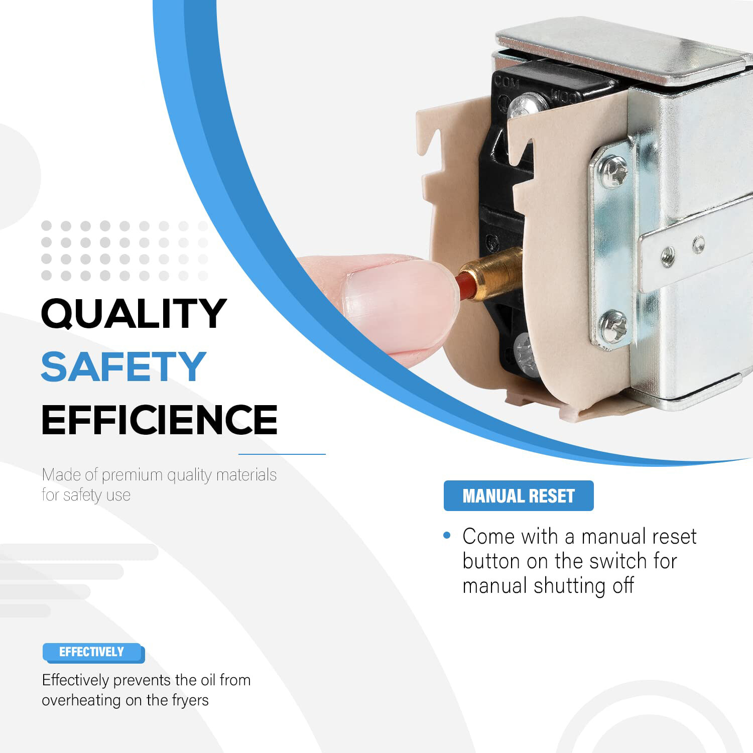 PP10084 High Limit Switch for Pitco All Gas Fryers Safety Thermostat Equipment