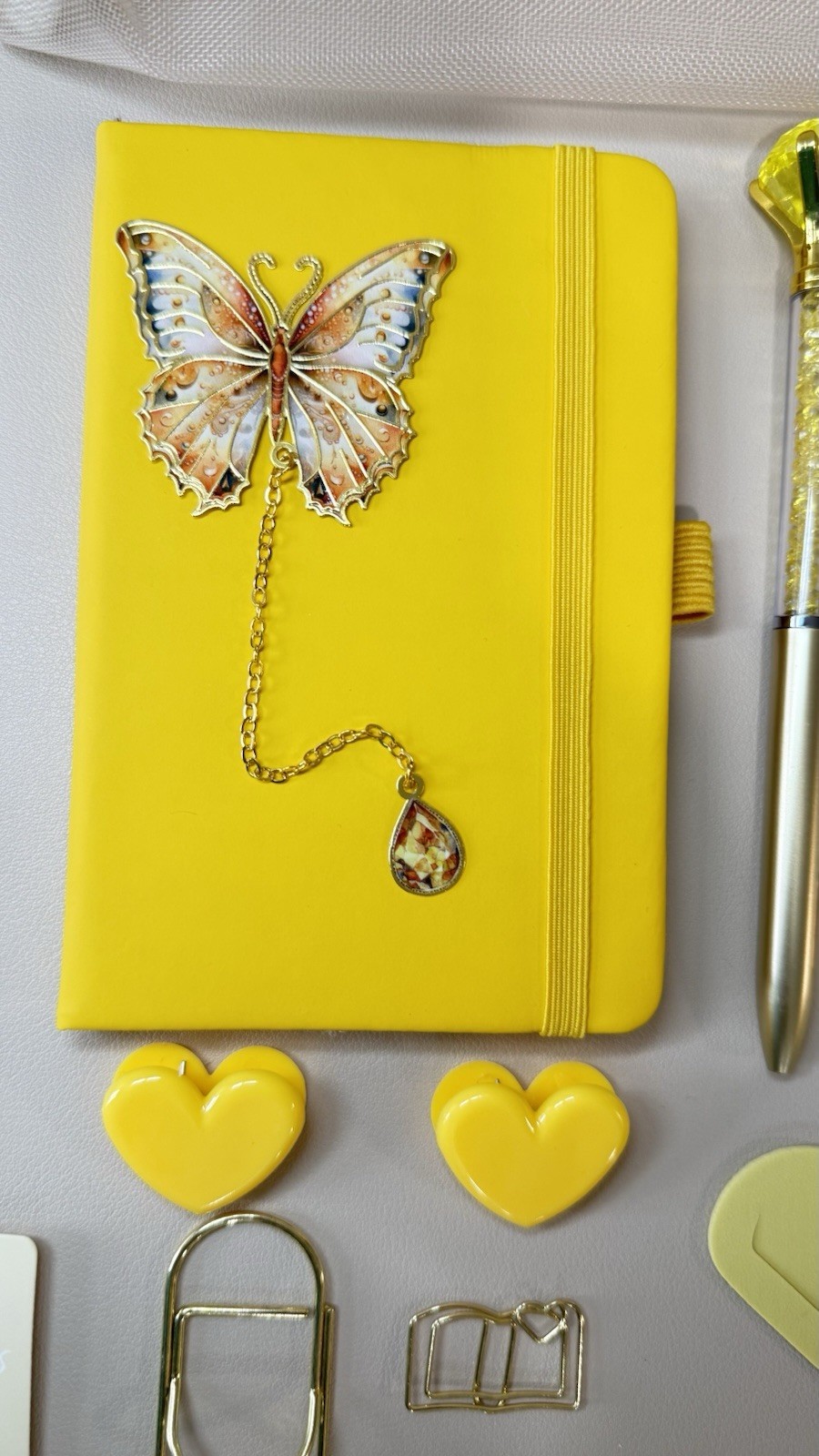 💛 Sunshine Bloom Book Lover Gift Set | Yellow Journal & Stationery Bundle