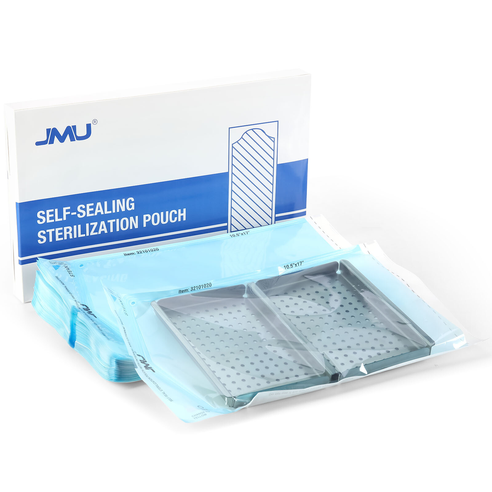 JMU Self Sealing Sterilization Pouches w/ Indicator Autoclave Sterilizer Multi