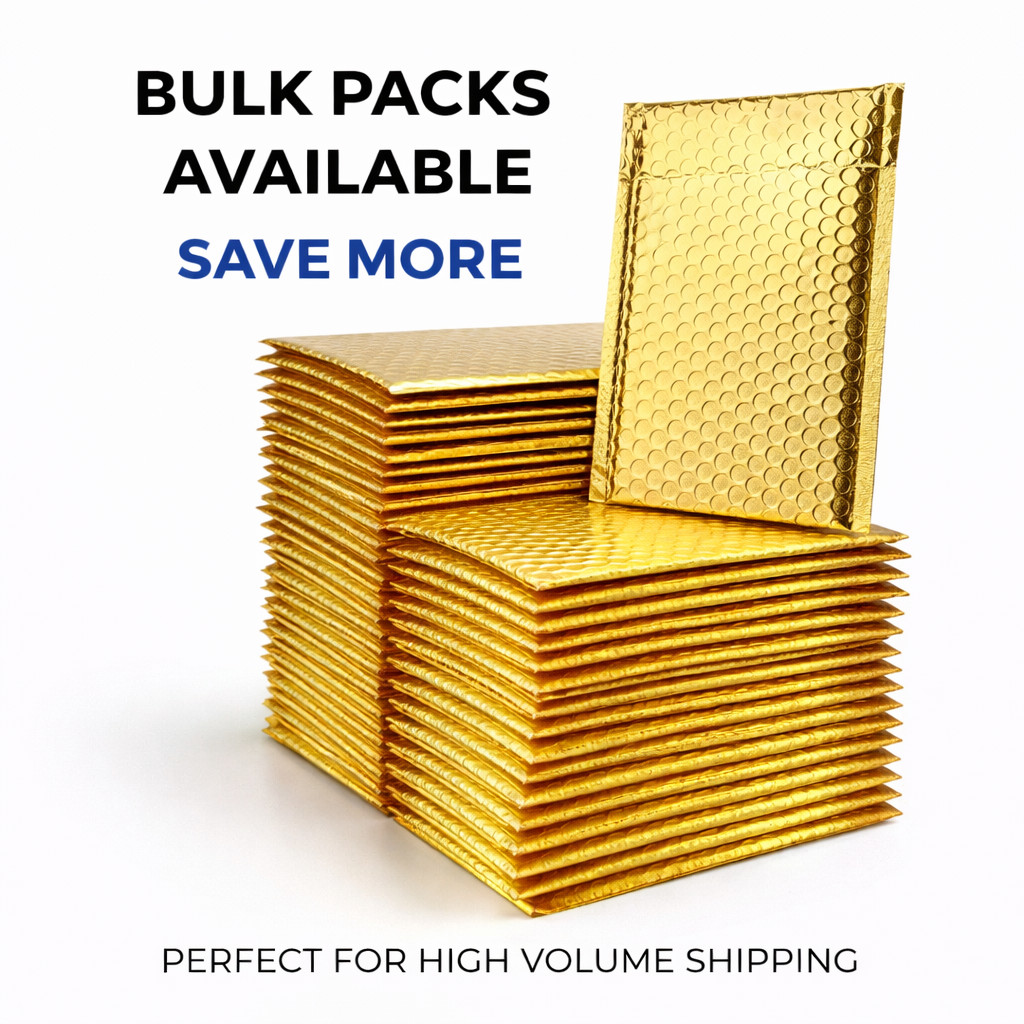 Any Size Color MATTE METALLIC Poly Bubble Mailers Mailing Padded Envelopes USA