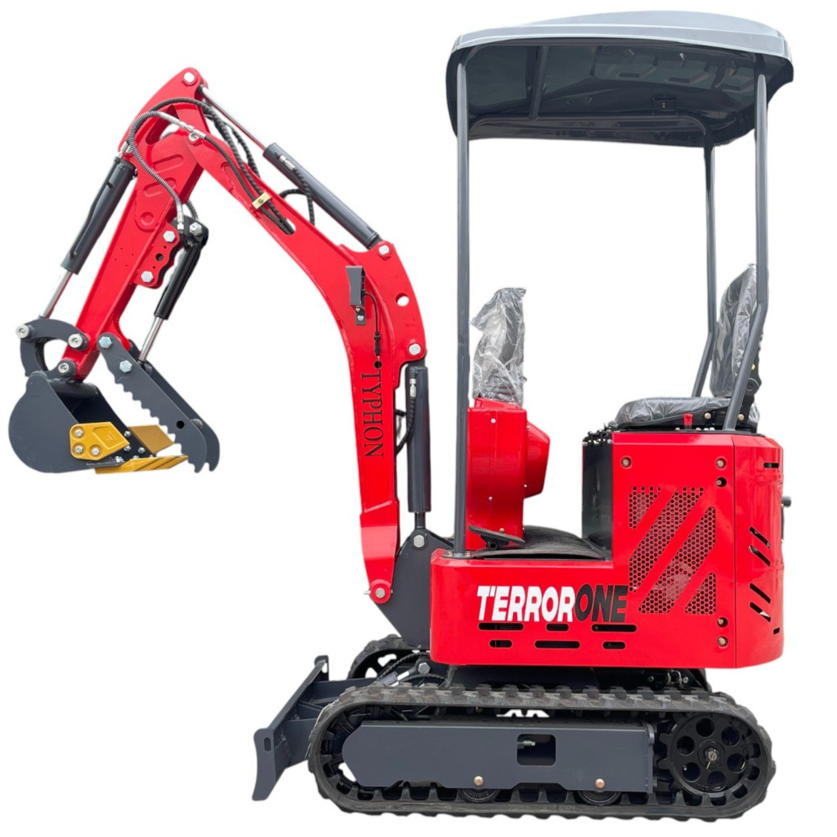13.5HP Mini Excavator 1 TON B&S EPA Engine Hydraulic Thumb Digger Free Shipping