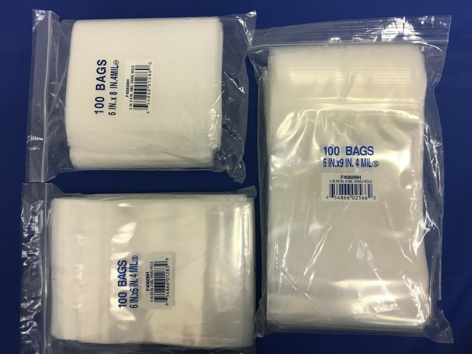 Elkay Plastics Seal Top ZipLock Reclosable Poly Jewelry Bags 4Mil With Hang Hole