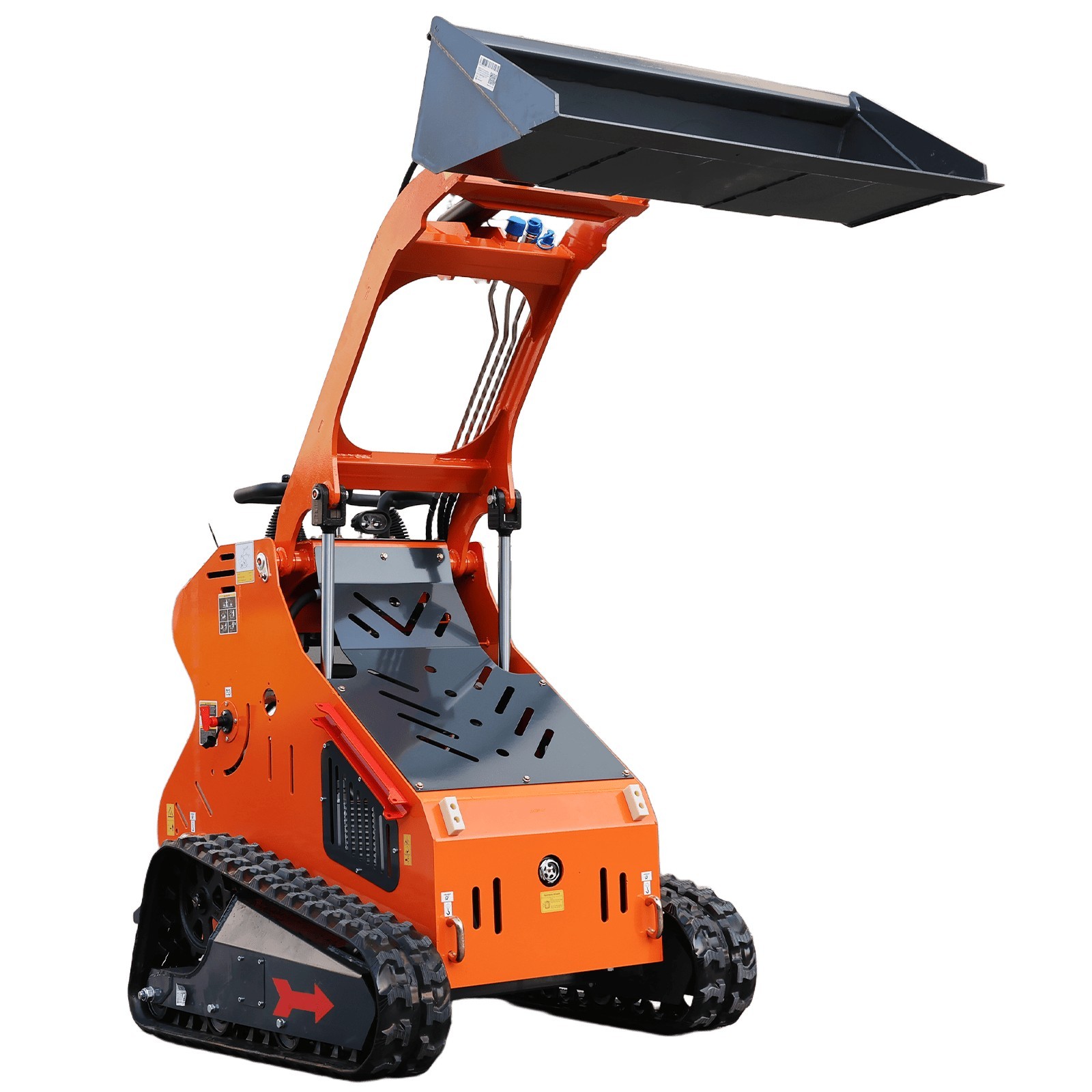 2026 Brand New 24HP Gas EPA Mini Skid Steer Loader with 8”AUGER & Pallet Fork