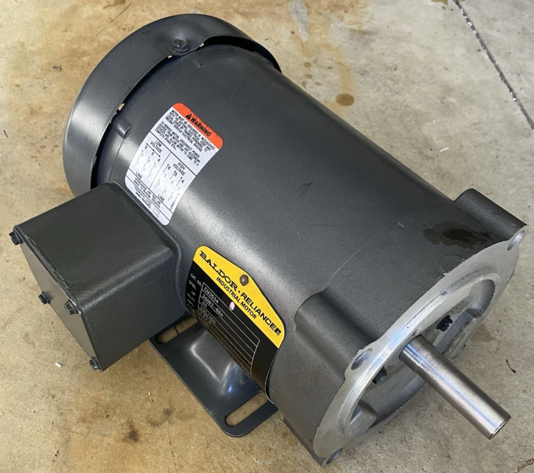 Baldor CM3534 Electric Motor .33 hp 1725 RPM 56C Frame 3 Phase