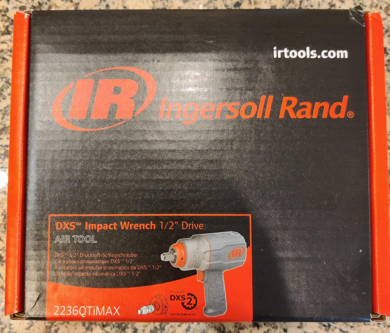 NEW Ingersoll Rand 2236QTIMAX DXS 1/2″ Air Impact Wrench – 1500 Ft Lbs Torque