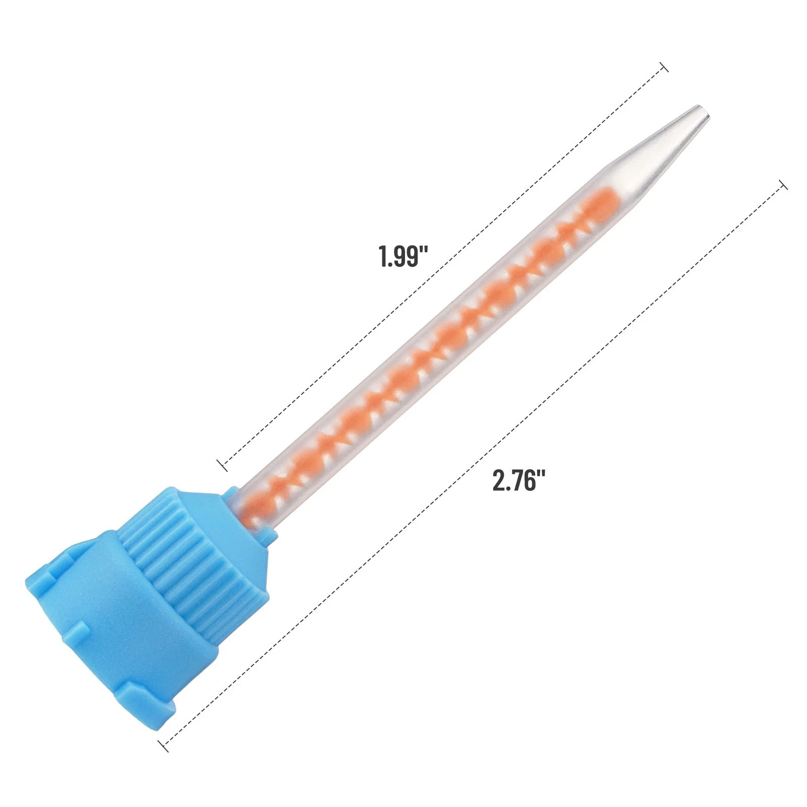 50Pack Dental Mixing Tips for Impression Material C&B Cements Temporary Crowns