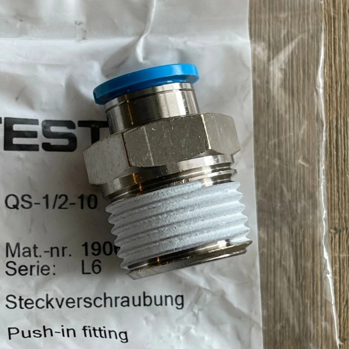 NEW Festo QS-1/2-10 190646 Fitting 10PCS/1PACK