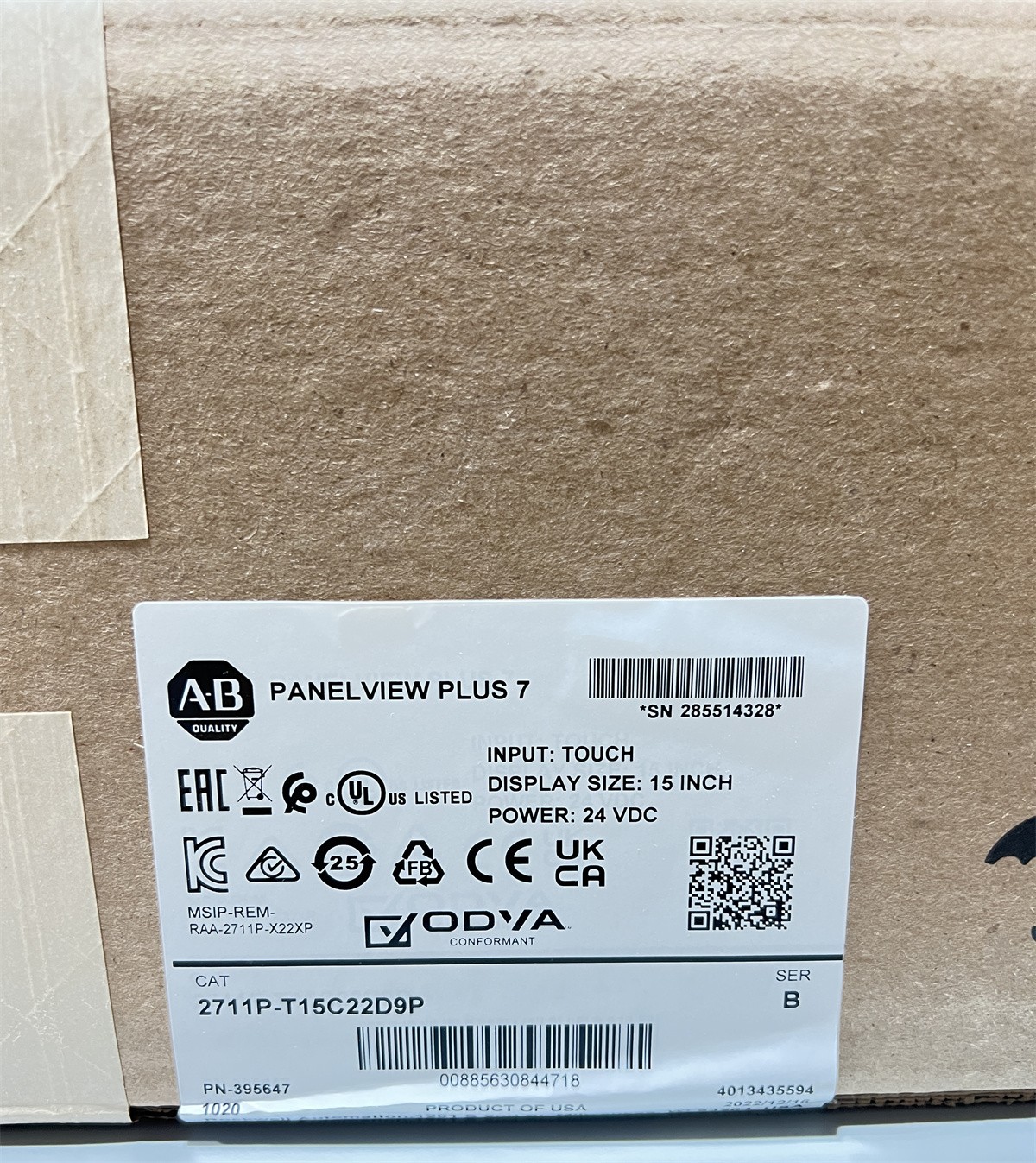 2711P-T15C22D9P Series B HMI PanelView Plus Graphic Terminal 1 Year Warranty