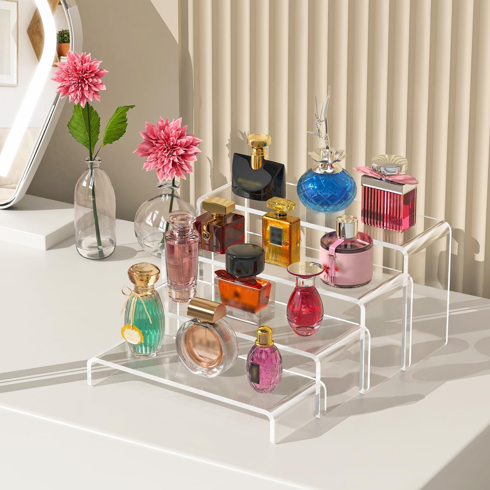HeavyDuty Acrylic Display Risers 7 Inch 8 Inch Clear 6 Pcs for Collection
