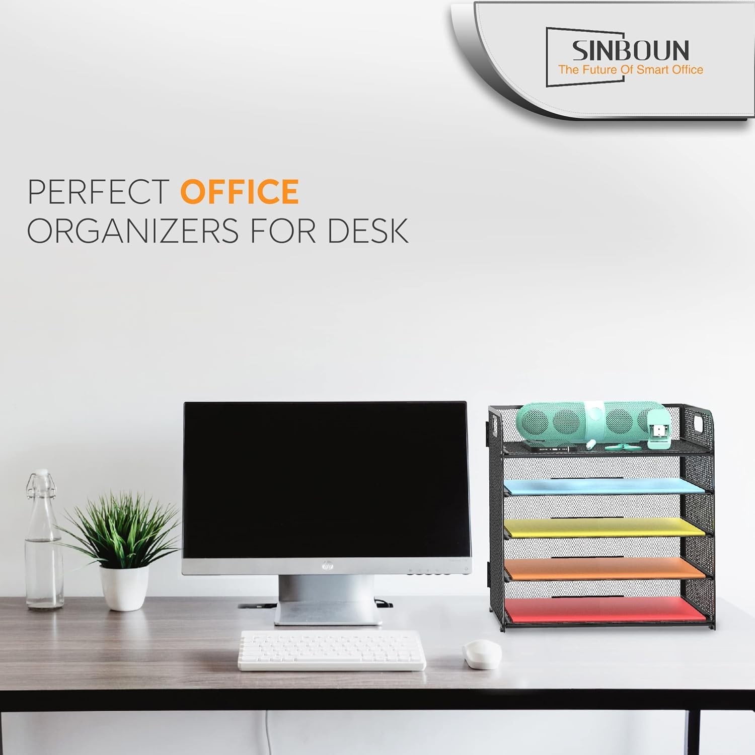 Efficient 5-Tier Paper Organizer – Lightweight Metal Holder for Easy Access