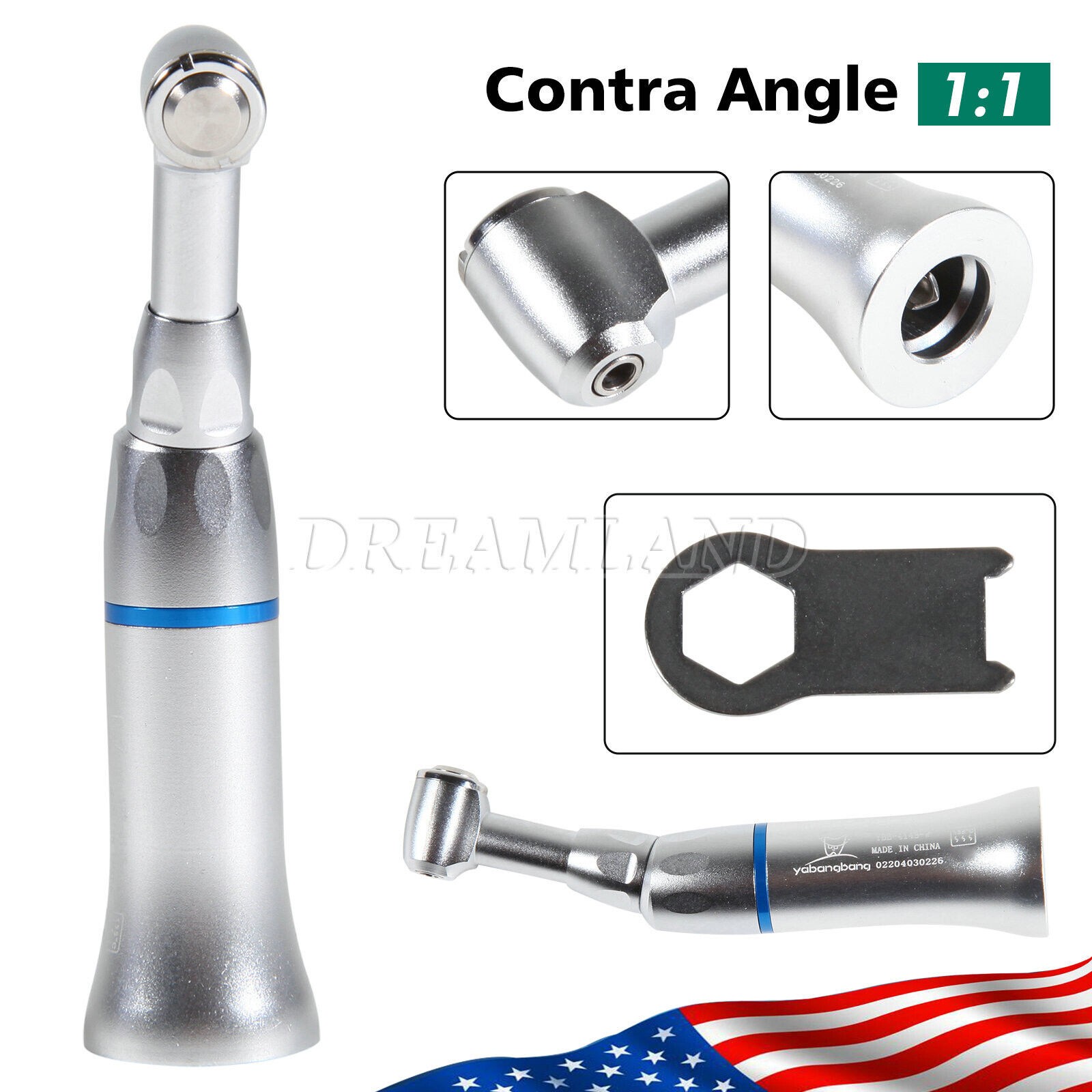 NSK Style Dental Low Slow Speed Handpiece Contra Angle Push Button E-Type USA!!!