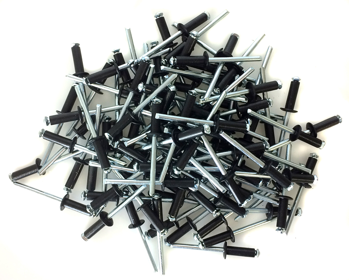 100 3/16″ Small Head Black Painted Aluminum Exploding Pop Rivets #1283