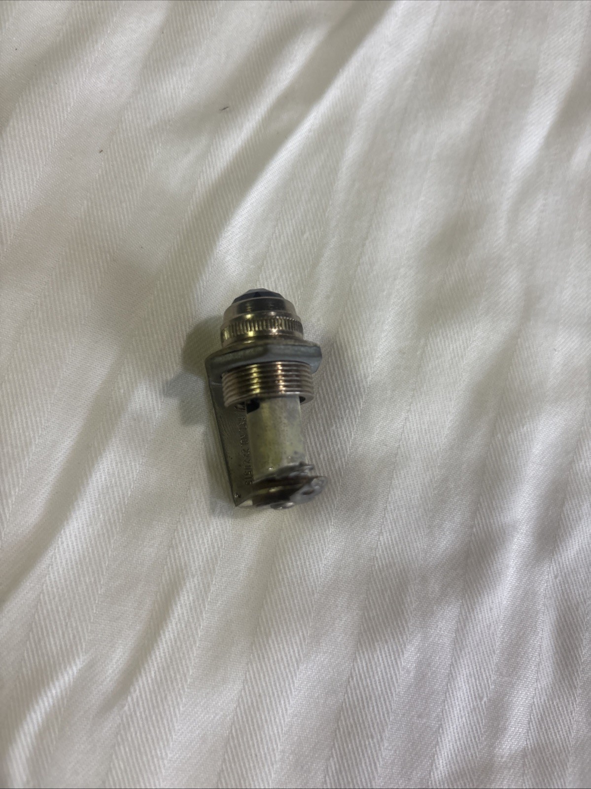 2 Vtg. NOS DRAKE #30 Indicator Light w/ Faceted Green And Red Jewel Lense, 120V
