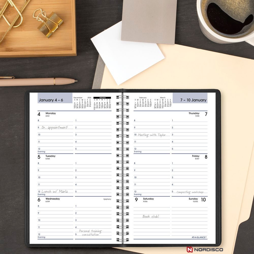 2026 At-A-Glance DayMinder G200-00 Weekly Appointment Book, 5 x 8″