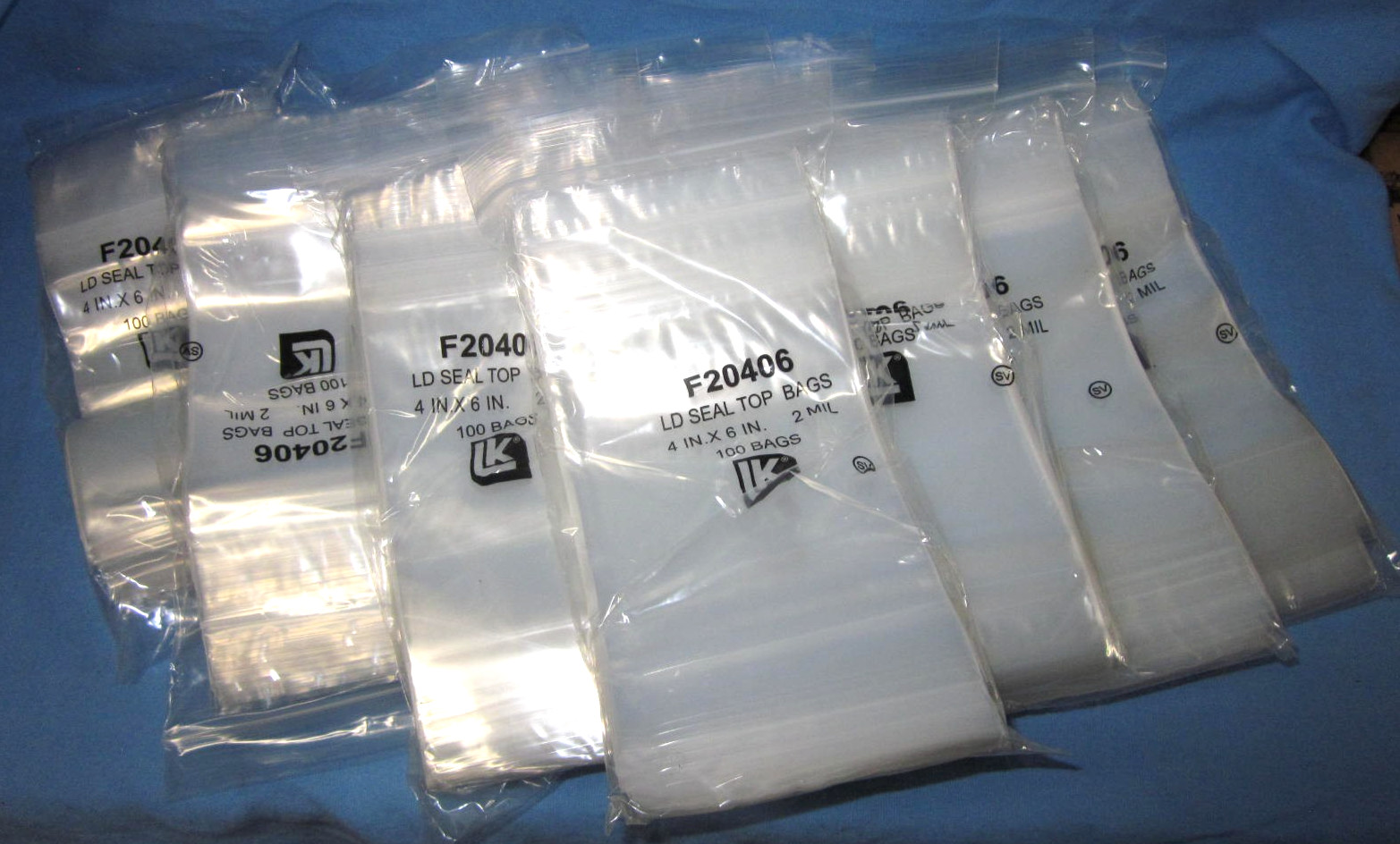 a Box of 1000 Clear Resealable Plastic Bags ~ 4″ x 6″ x 2mil
