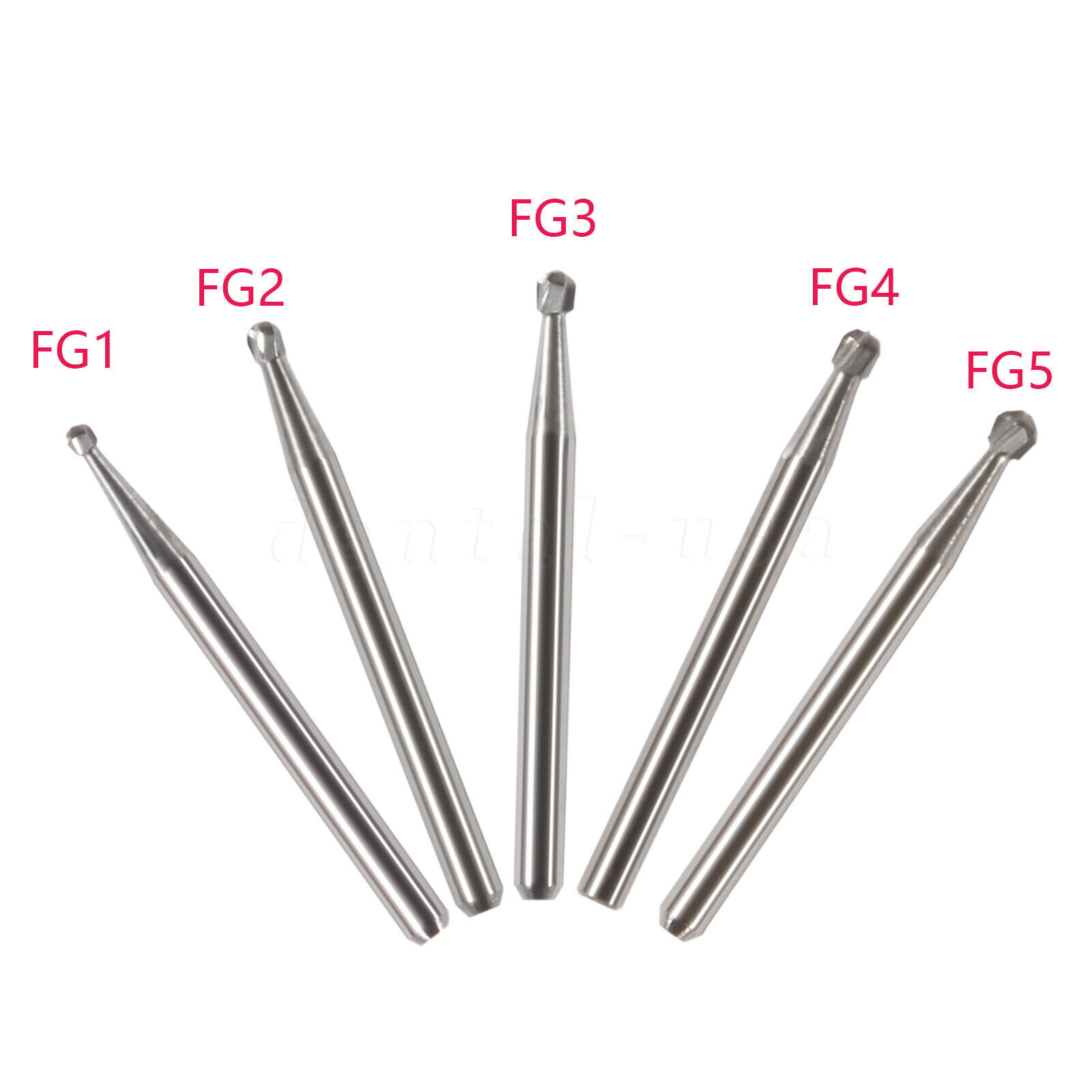 10-100pcs Dental FG Fresas de carburo tungsteno for Alta Velocidad pieza de mano