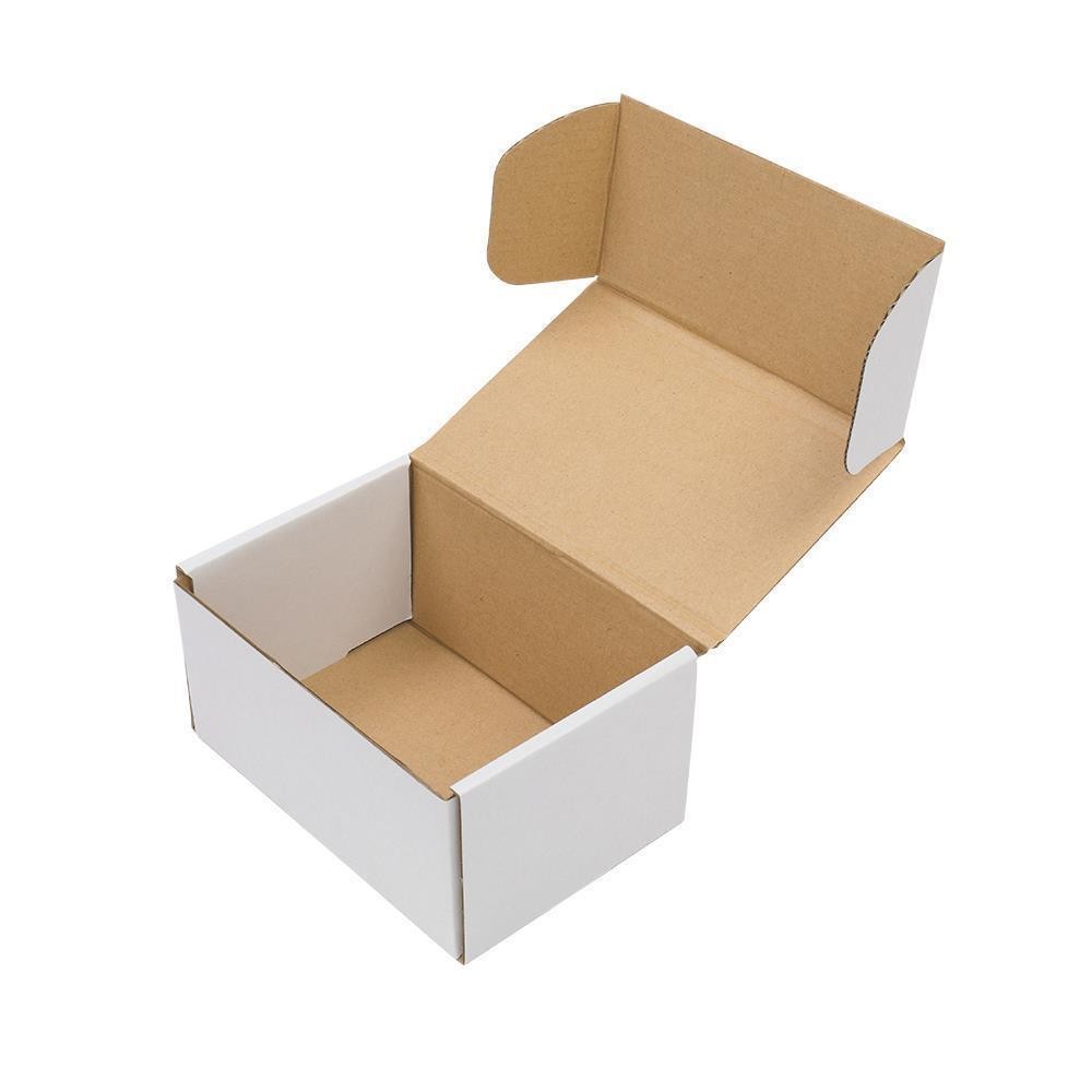 2000 – 6 x 4 x 3 White Corrugated Mailers Shipping Packing Fold Boxs 6x4x3