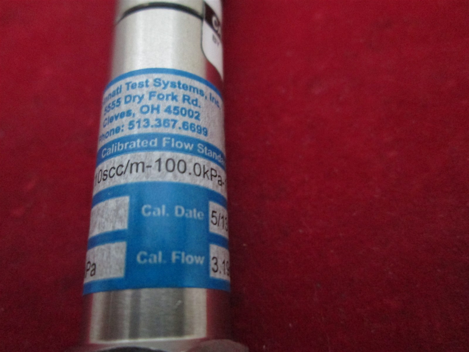 Cincinnati Test Systems 520-3.10scc/m-100.0kPa-1 Leak Detection