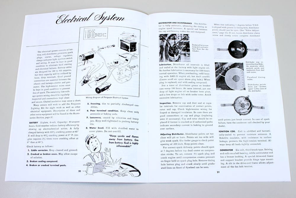 Ferguson To-20 Tractor Owners Operators Manual Maintenance Operation Ford Harry