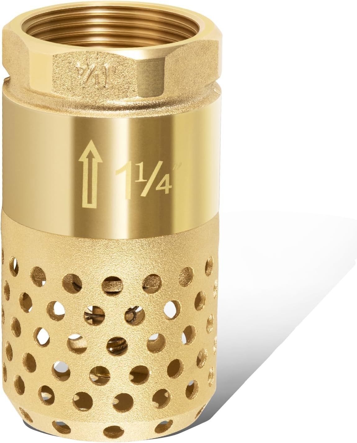 1-1/4″ Female NPT Foot Valve, Strainer w 0.18″ Dia Filter Holes Fit Well Pump