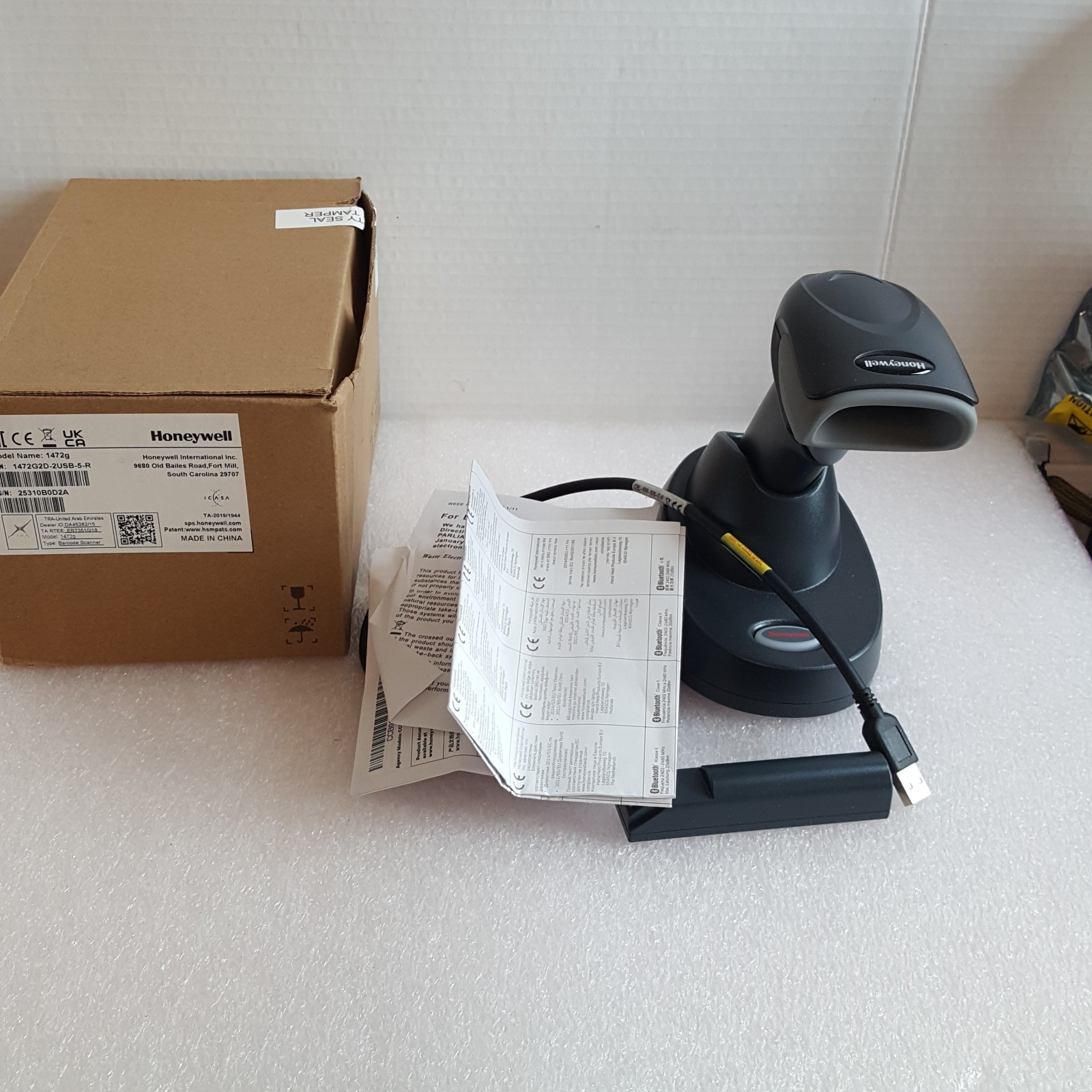 Honeywell Voyager XP 1472g Barcode Reader 1472G2D-2USB-5-R-