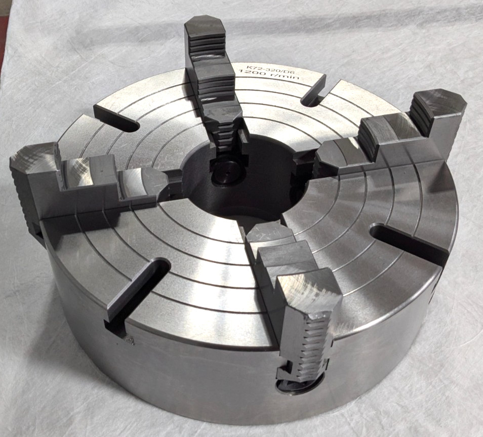 12″ Independent 4 Jaw Lathe Chuck D1-6 Mounting 3.74″ Through Hole 429-4126