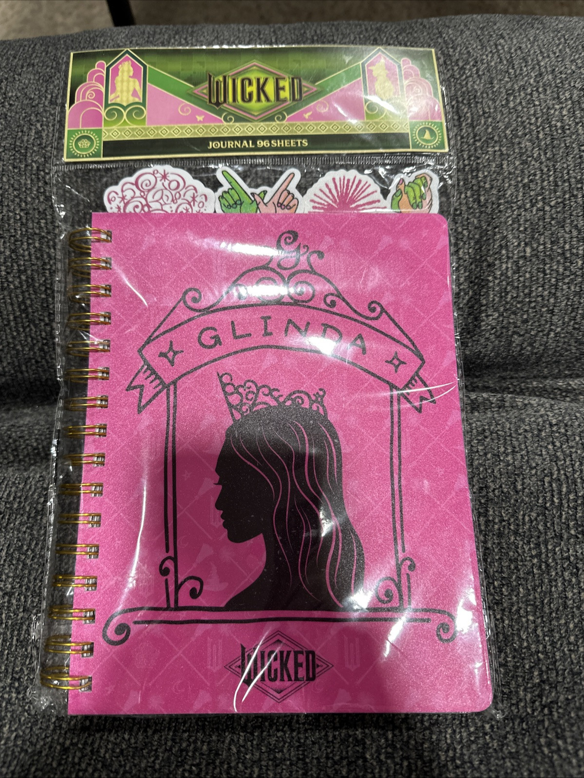 Wicked Glinda Tabbed Journal Hot Pink 96 Sheets Target Bullseye Playground