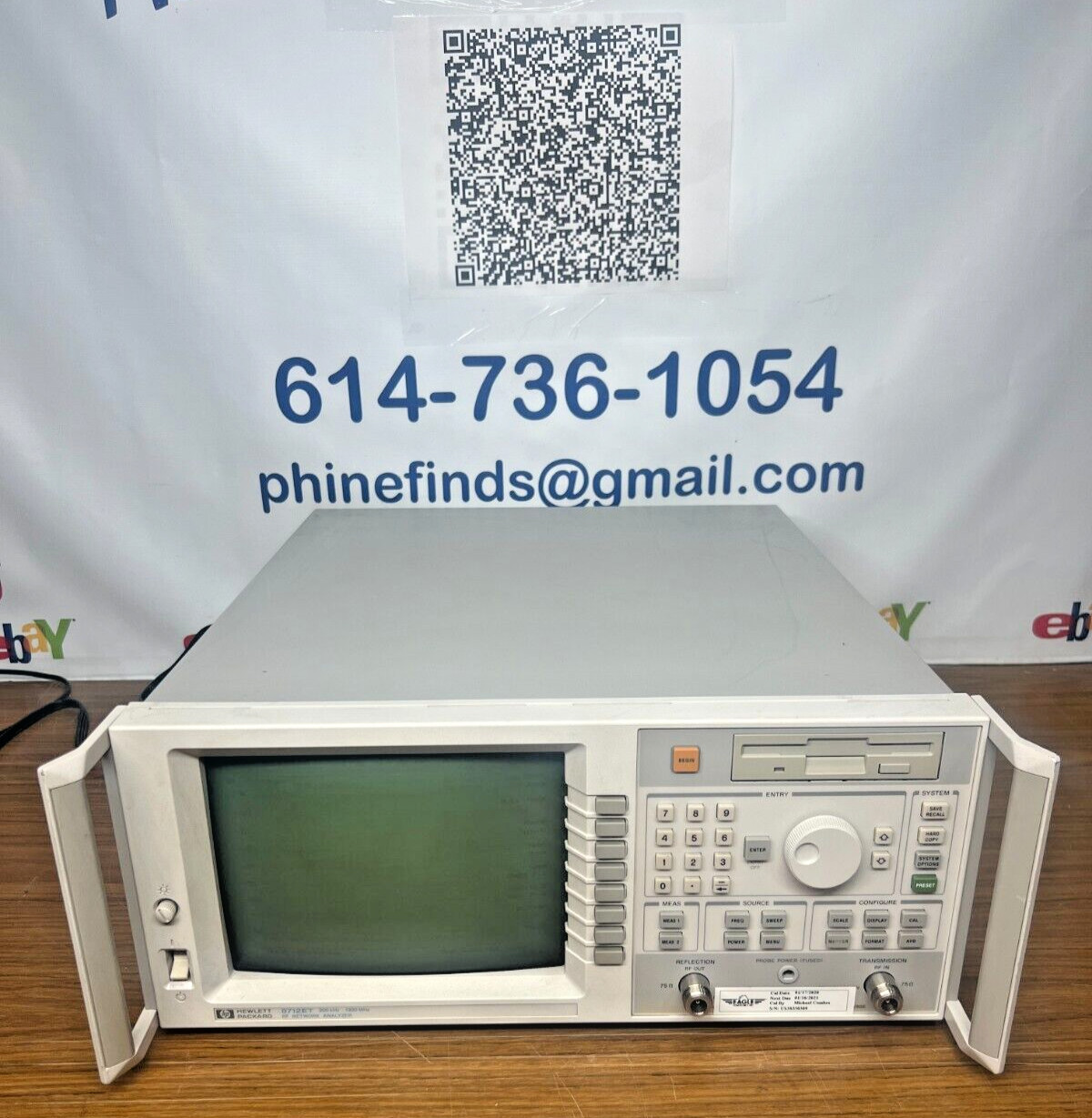 HP 8712ET RF Network Analyzer 300Khz – 1300Mhz OPT 1EC