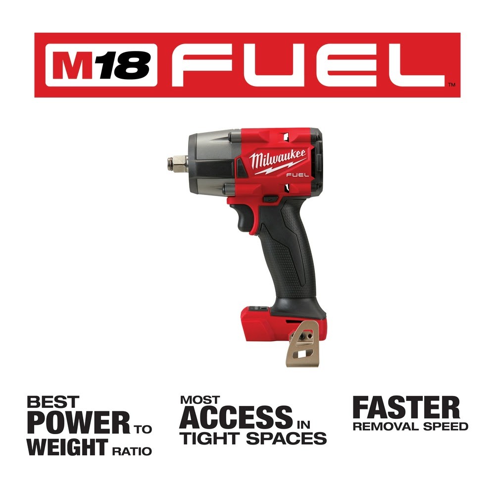 Milwaukee 2962-20 M18 1/2″ Mid-Torque Impact Wrench w/ Friction Ring Bare Tool
