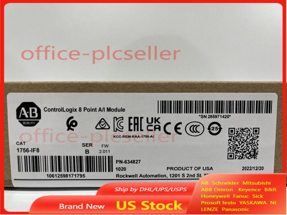 nEW IN BOX Allen-Bredley 1756-IF8 Ser A ControlLogix 8 Point A/I Module 1756IF8