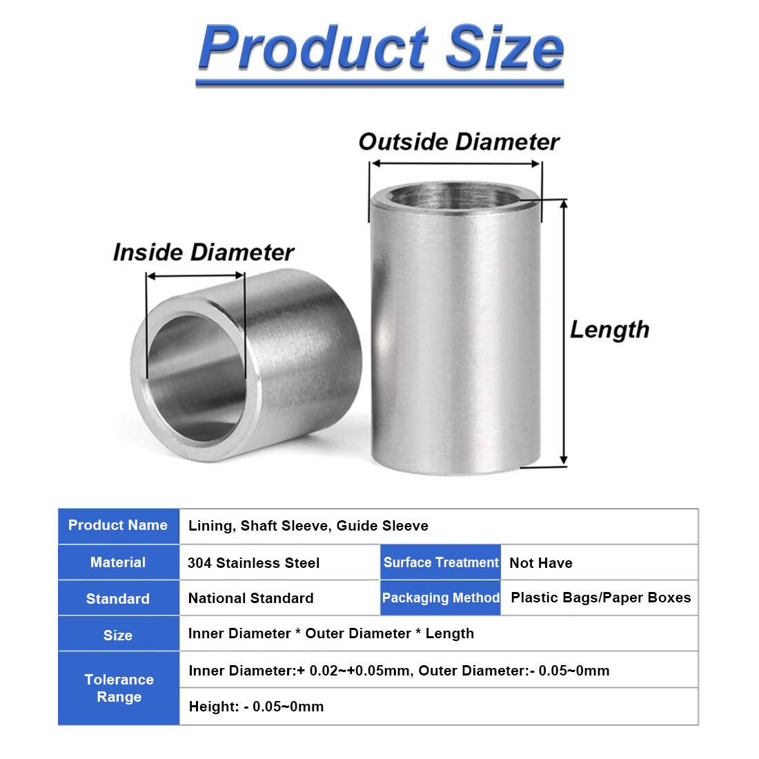 A2 Stainless Steel Spacer 3.5mm Standoff Stand Off Collars Spacers – Bar Turned