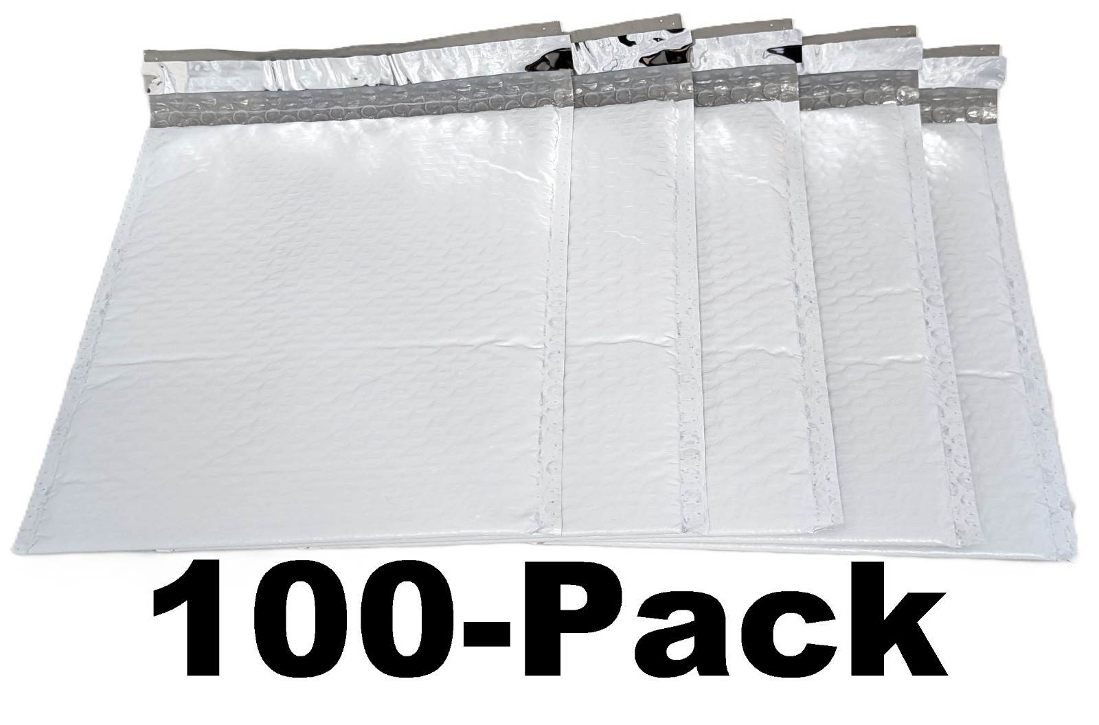 100-Pack WHITE 8.5 x 11″ Padded POLY BUBBLE MAILER #2 shipping mailing envelope