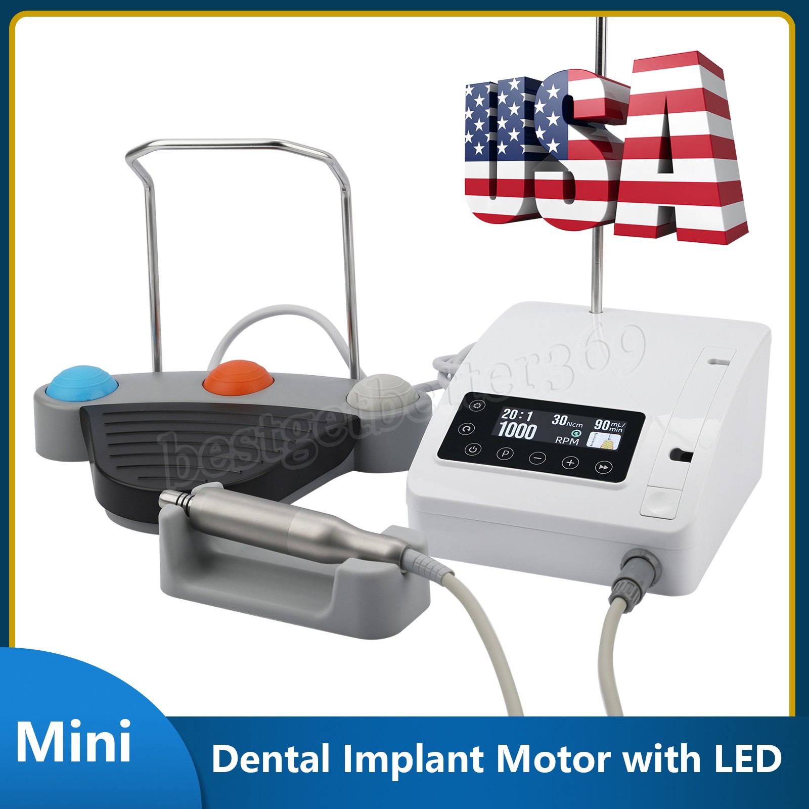 Dental Brushless Implant Motor Surgical Implant System 20:1 1:5 1:3 10:1 1:1 CE