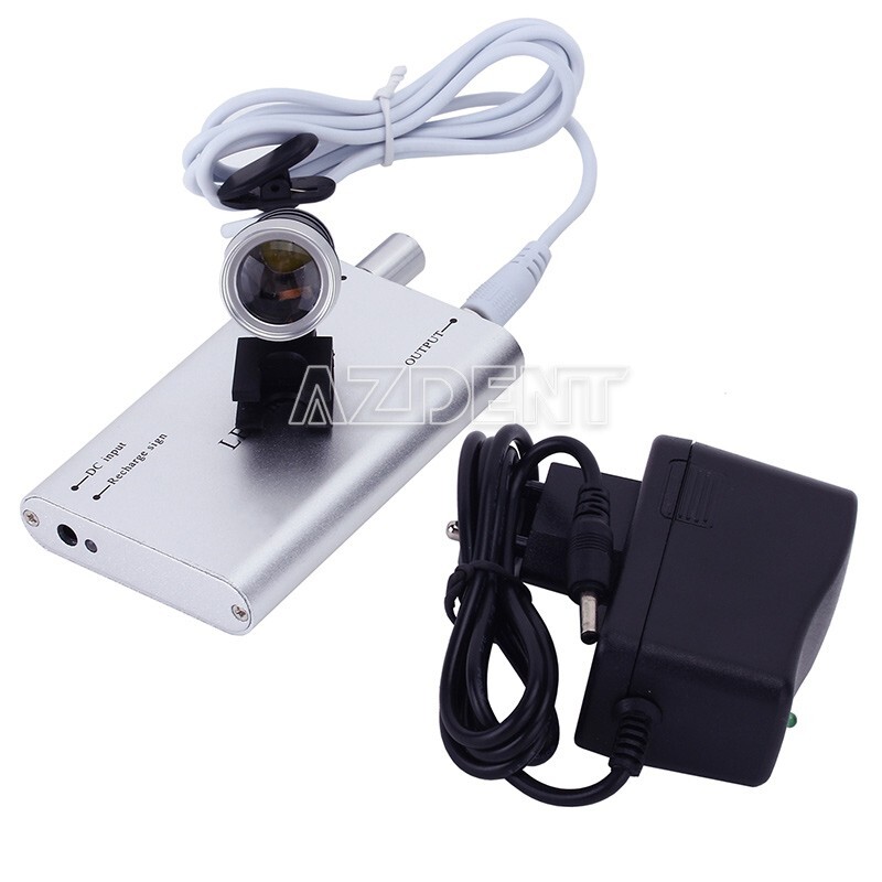 Dental LED Head Light Lamp Surgical Medical 3.5X Binocular Loupes Portable